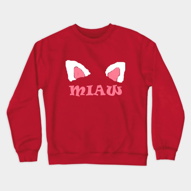 miaw Crewneck Sweatshirt by loulousworld